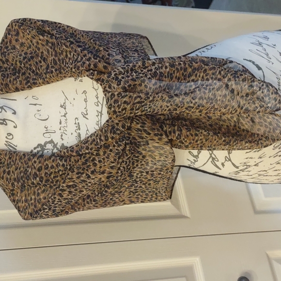 Doncaster Cheetah Print Scarf - Picture 4 of 4